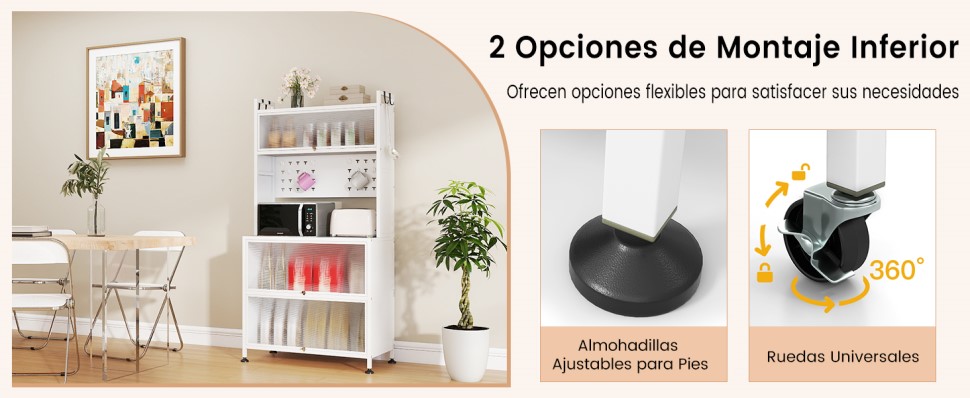 estante para microondas