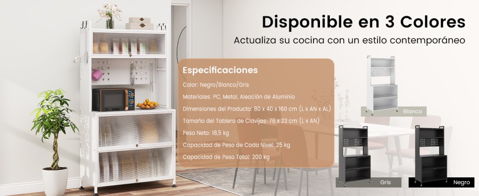 estantería de cocina