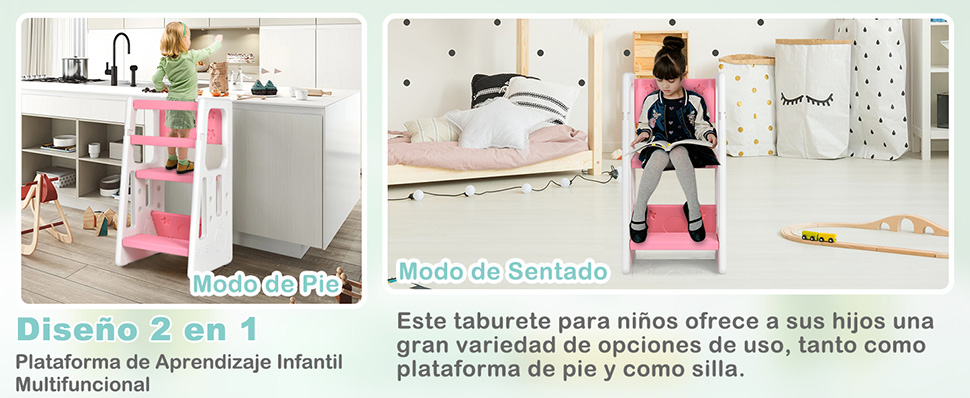 Taburete escalera infantil 