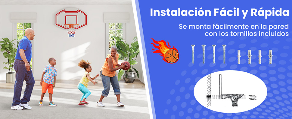 juego de canasta de baloncesto para casa u oficina