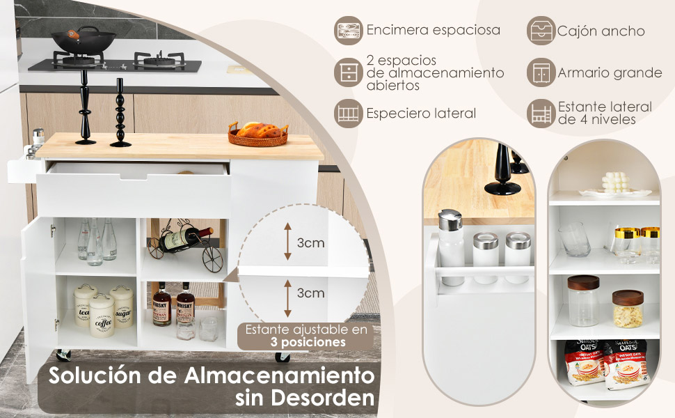 Mueble de cocina con almacenaje