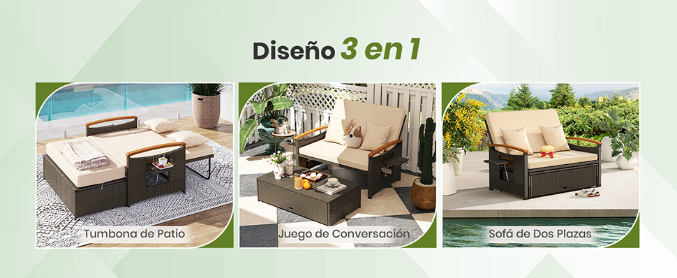 Mueble multifunción exterior