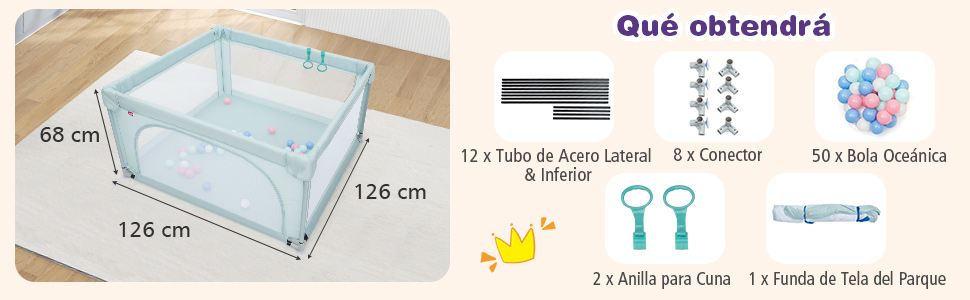 parque plegable para niños