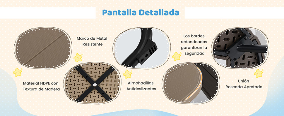 Juego de mesa y bancos exterior