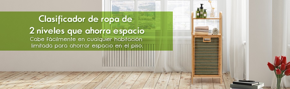 Cesta inclinada para la ropa sucia