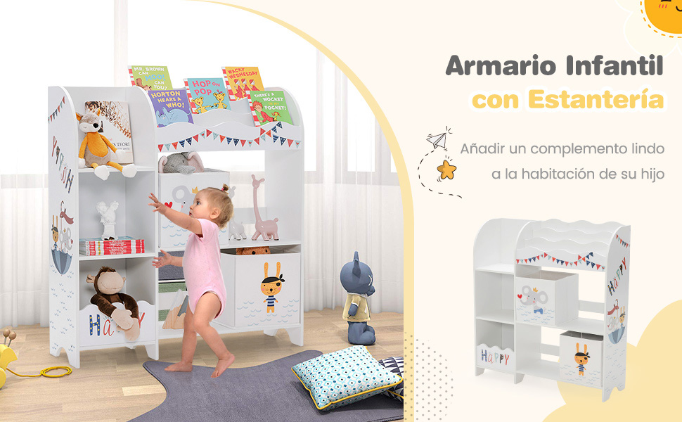 Armario infantil organizador juguetes