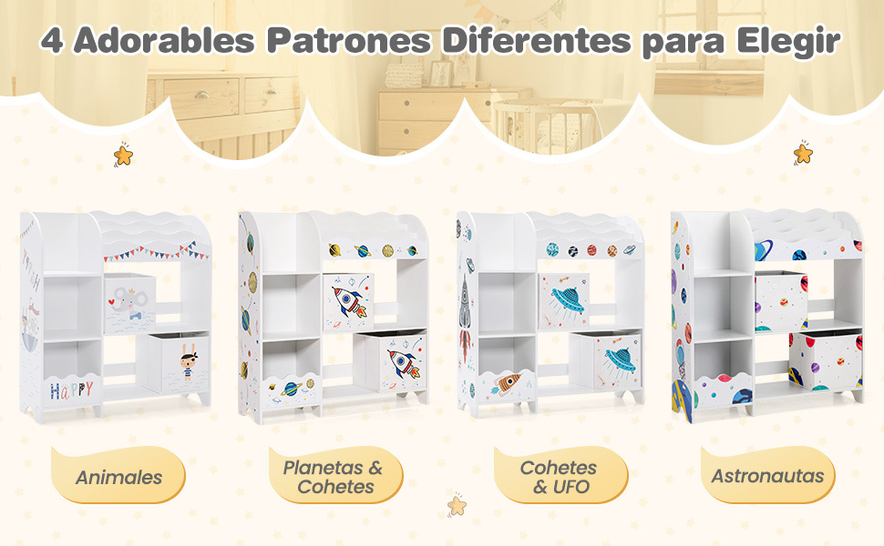 Mueble niños libros y juguetes