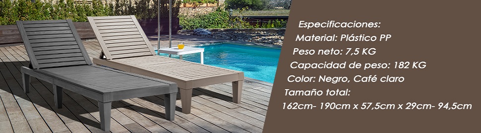 silla reclinable de exterior