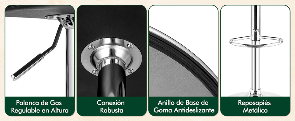 sillas de pub de altura ajustable