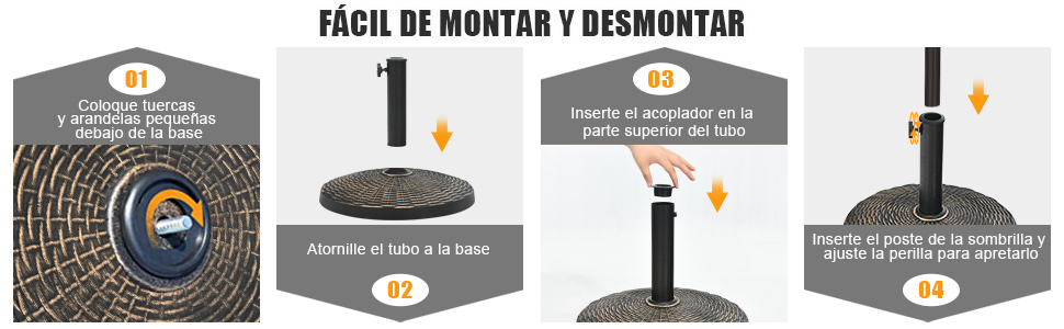 paragüero de resina