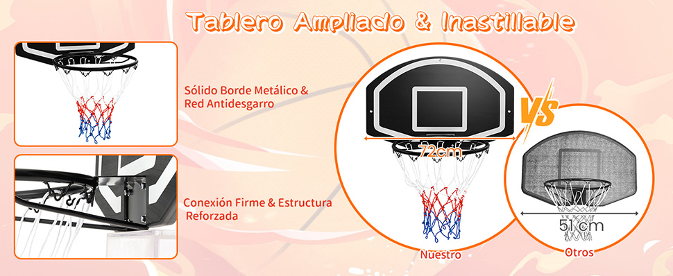 Juego de Aro Baloncesto Montado
