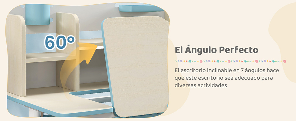 escritorio de estudio para niños