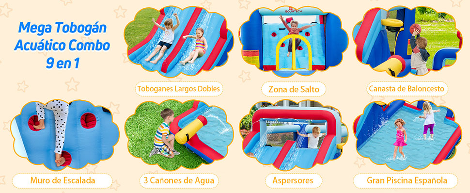 Castillo inflable agua