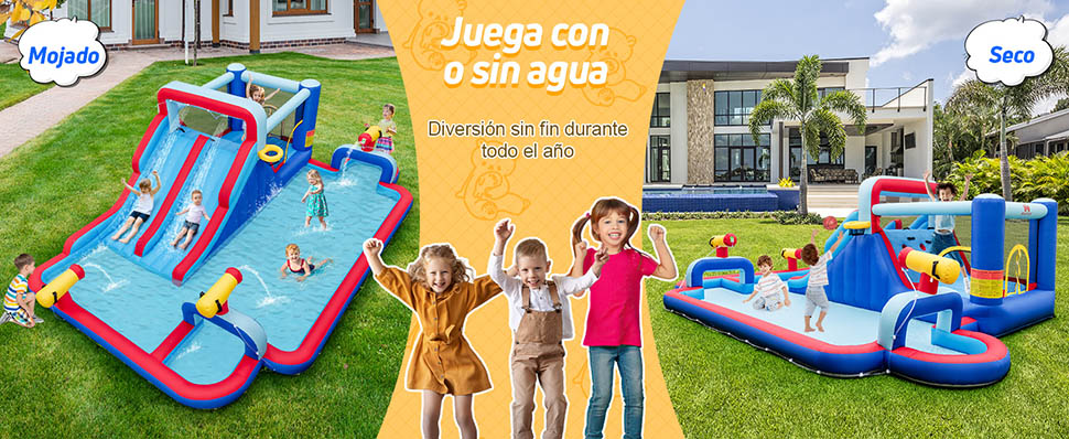 Castillo inflable agua