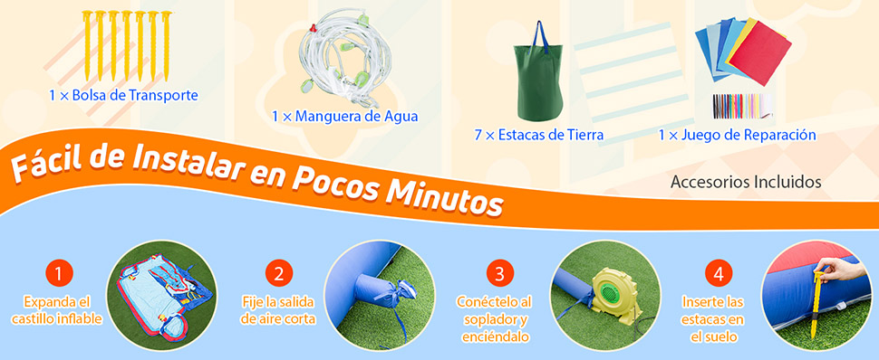 Parque acuático inflable