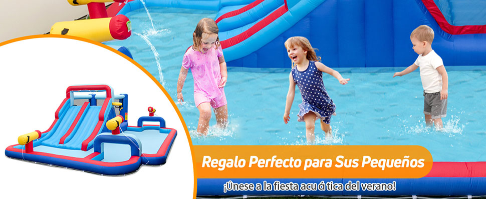 Casa inflable con tobogán