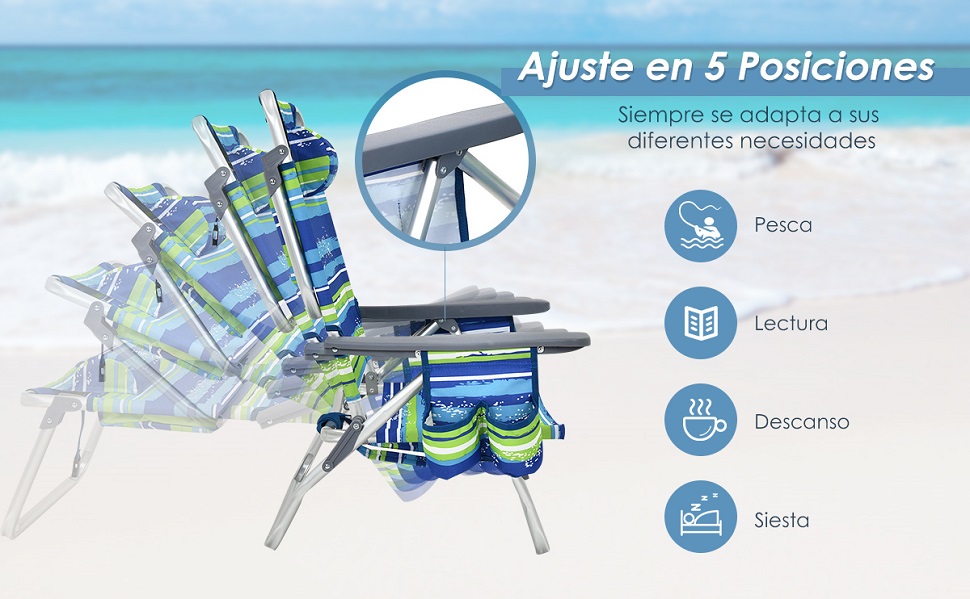  silla de playa liviana