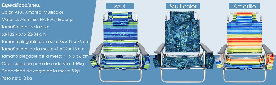 silla de playa