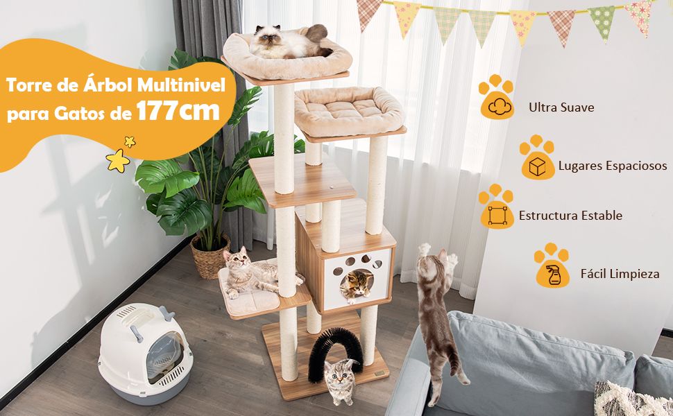  árbol para gatos