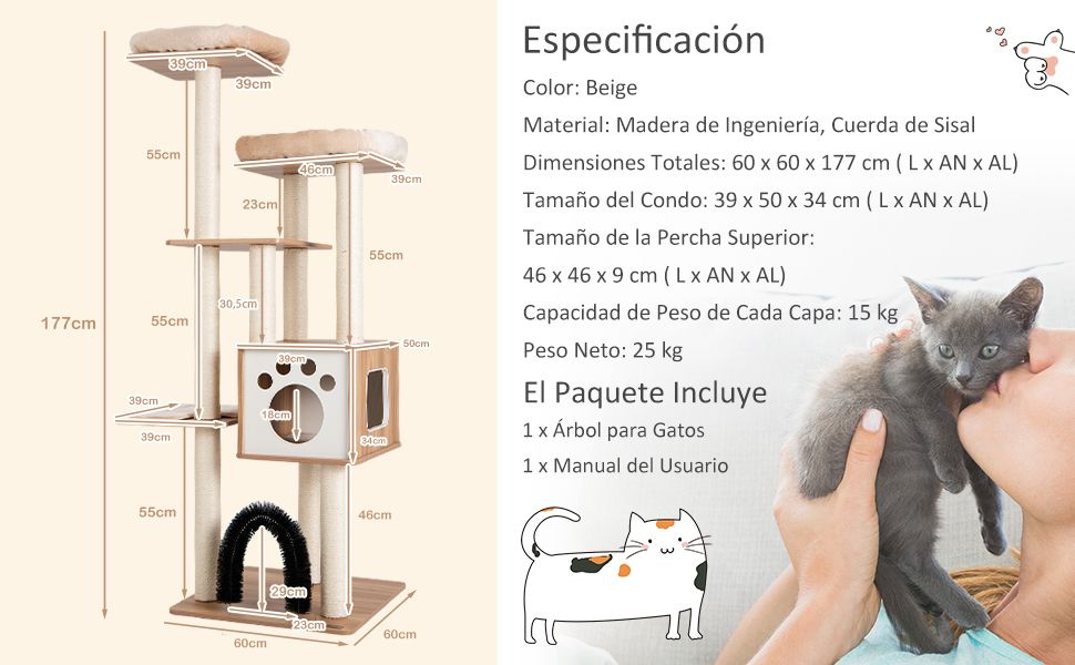 Centro de actividades para gatitos