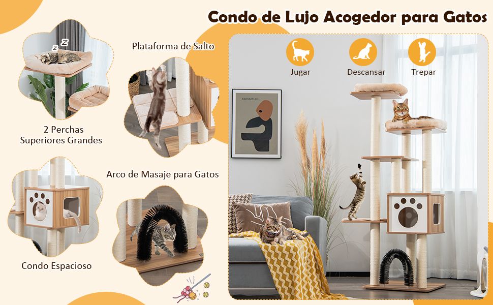 Soporte de escalada para gatos