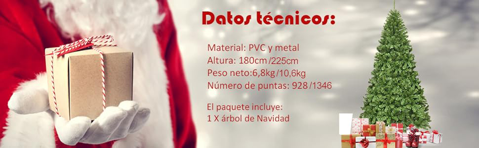 230 cm con 1346 ramas