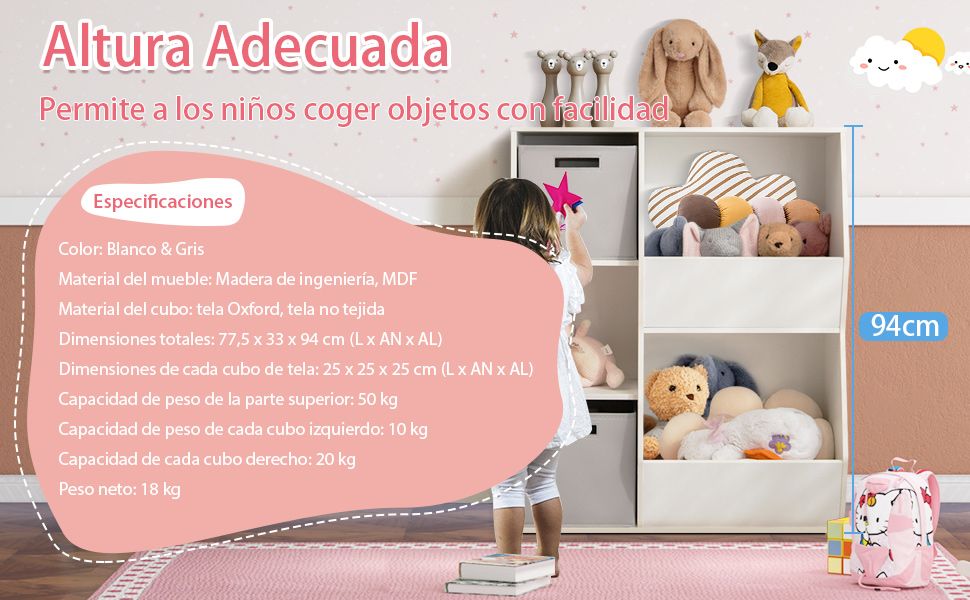 Librería y Estantería para niños