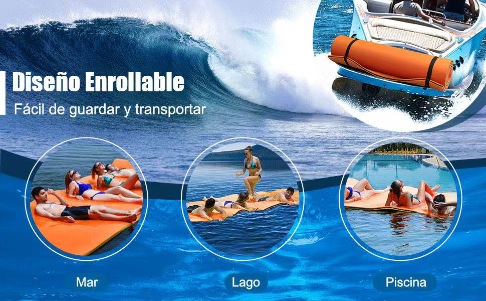 colchoneta flotante para piscina