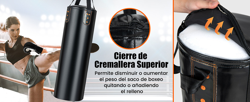 juego de saco de boxeo colgante