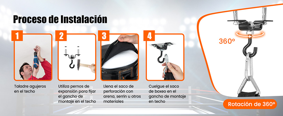 saco pesado de kick boxing de doble costura para entrenamiento