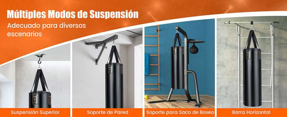 saco pesado de kick boxing