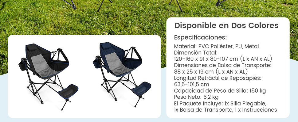 Silla plegable transporte