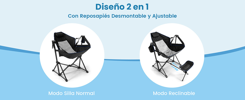 Silla exterior reclinable