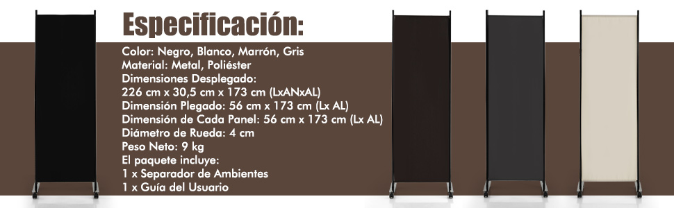 tela enrollable separadores de ambientes