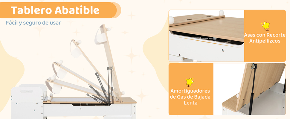 Mesa con caballete