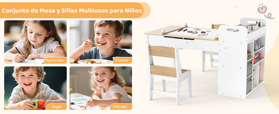Mesa con rollo papel