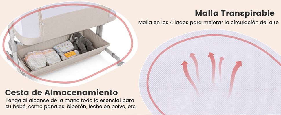 Cuna portátil viaje fácil transporte