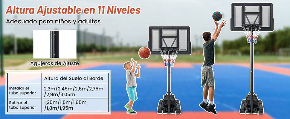 Aro de baloncesto portátil