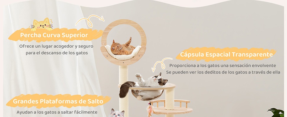 Árbol para gatos con bloques de construcción