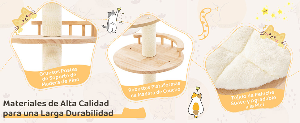 muebles para gatitos con rascador