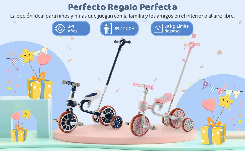 Triciclo de empuje