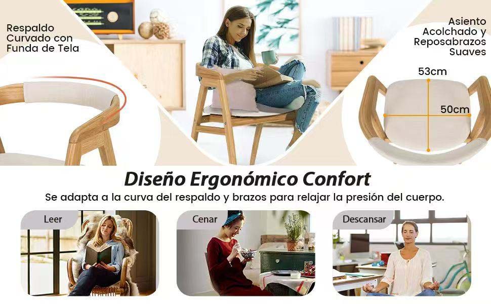 sillón de bambú