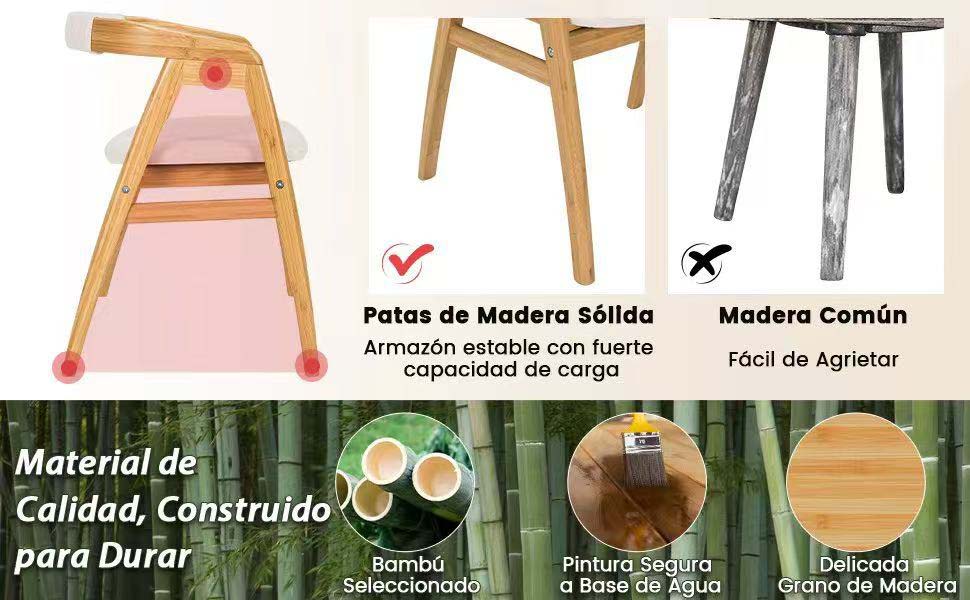 sillón de acento de bambú