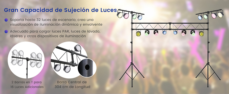 Estructura soporte luces PAR