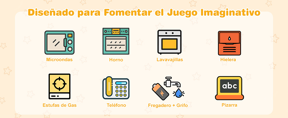 Cocina con fregadero real