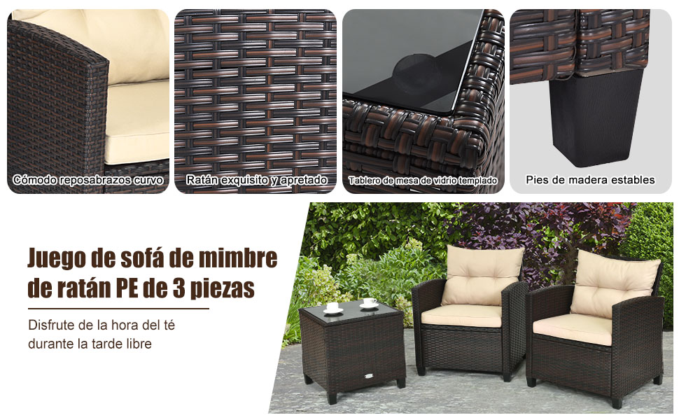 set bistró de exterior