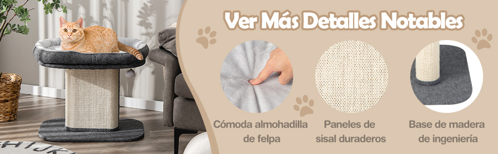 Torre de actividades para gatos