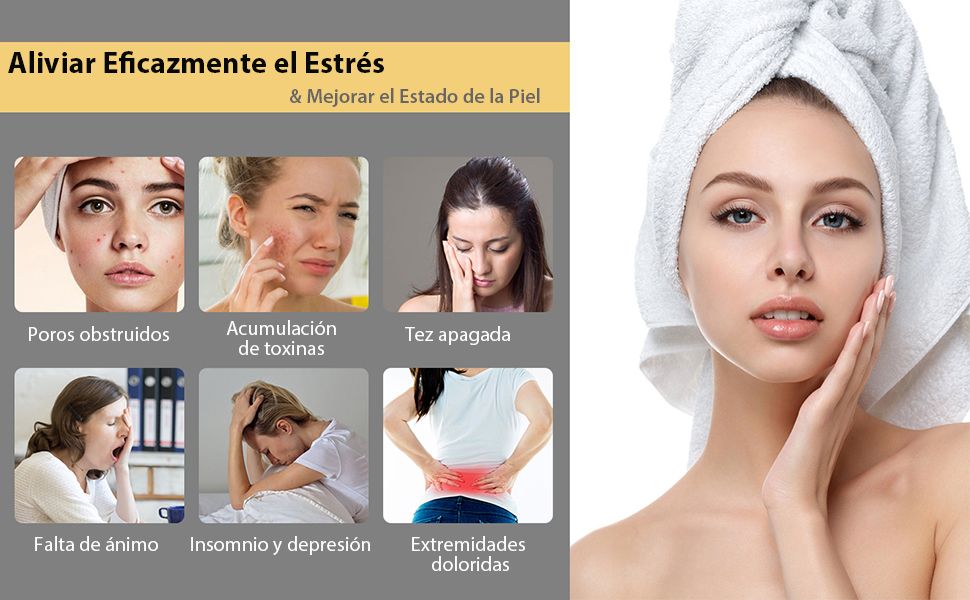 Spa de sauna de vapor en interiores