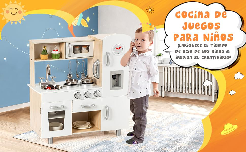 Cocina de juguete realista