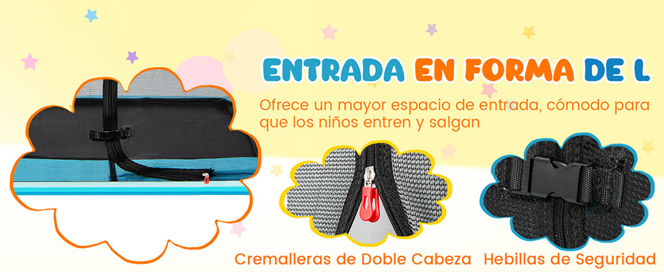 trampolín para niños de 190 cm
